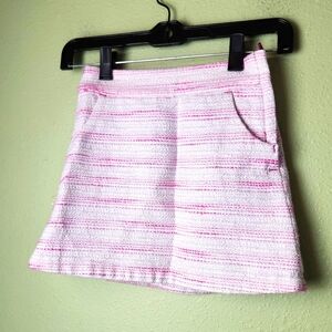 Janie And Jack Pink Tweed Skirt Girls Size 6